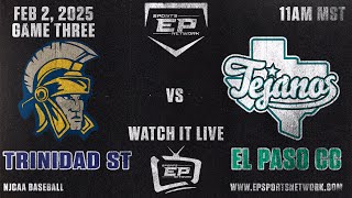 LIVE - EPCC Tejanos continue their series against Trinidad State College Trojans In Game Three