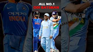 All Indian Batsmen Who Became No.1 In ICC ODI Rankings 🔥   #shorts #odi #cricketshorts #viralshort