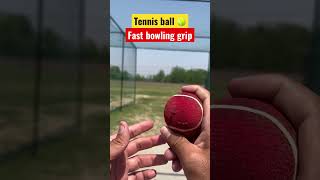 Tennis ball fast bowling grip | #shorts