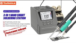 GVM H3 3 in 1 Intelligent Soldering Station 2S Fast Heating/Auto Sleep Support T245/T210/T115 Handle