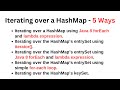 Iterating over a HashMap | Different Ways to Iterate over HashMap in Java (Includes Java 8)