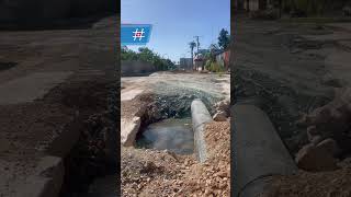 Enormes salideros en los alrededores de Agua de La Habana: meses sin solución