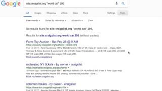google search tips for Craigslist