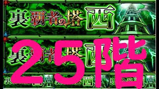 【モンスト】一般ユーザーによる裏・覇者の塔 西25階攻略。