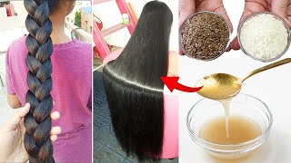 Homemade Flaxseed Gel for Double Hair Growth - Flaxseed & Rice Gel to get Long hair, No Hair Fall