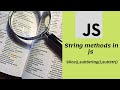 js string methods | in tamil