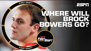 Where does Mel Kiper Jr think Brock Bowers will land? | First Draft 🏈