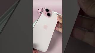 Déballage de l'iPhone 15 rose, vous aimez cette couleur ? #iphone15 #unboxing #viral