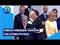 PM Modi In France: French President Emmanuel Macron Welcomes PM Narendra Modi | CNBC TV18