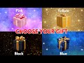 Choose Your Gift from 4 🎁😍🖤🤍🌈👑 4 gift box challenge | #4giftbox #pickonekickone #wouldyourather