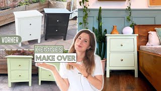 Nachttische mit Kreidefarbe umgestalten - DIY Make Over Hemnes Kommode