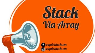 Stack via array| Data Structure| C Language | Quick Tech
