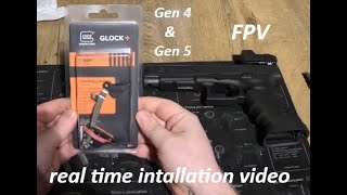 installing glock performance trigger v1.2 in a glock 34 gen 4 in first person view