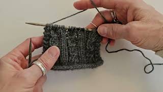 Daisy stitch knitting tutorial