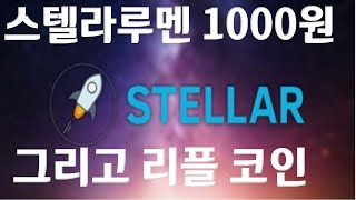 스텔라루멘 1000원 + 리플코인 비트코인 1억3천돌파 xlm xrp 전망 차트분석