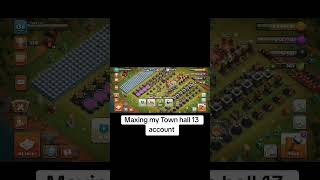 Maxing my Town hall 13 account #clashofclans #max #coc #townhall #gaming #games #builder #c #clash