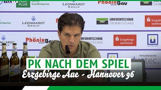 PK nach dem Spiel | Erzgebirge Aue - Hannover 96