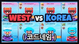 Korean Pros Come to West??? (WEST vs Codename) | KartRider Rush+