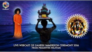 Ganesha Idols Immersion Ceremony at Prasanthi Nilayam - 7 Sep 2016