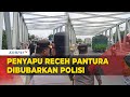 Inilah Momen saat Polisi Bubarkan Penyapu Uang Receh di Jalur Pantura