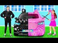 Pink Car vs Black Car Challenge  Crazy Challenge by TeenChallenge