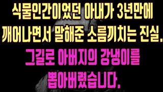 [실화사연] 식물인간이었던 아내가 3년만에 깨어나면서 말해준 소름끼치는 진실. 그길로 아버지의 강냉이를 뽑아버렸습니다/우리사는이야기/라디오드라마/ 사연라디오/사연읽어주는/ 사연낭독