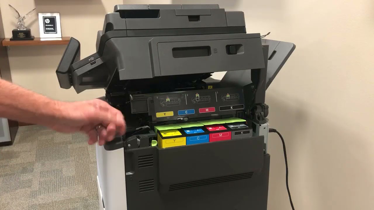 Mx C357f C407p Toner Replacement Youtube