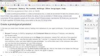 How to run the Behaviour Composer tutorial for building a predator prey model