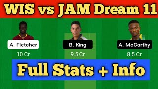 WIS vs JAM Dream 11 | JAM vs WIS Dream 11 | WIS vs JAM Dream 11 Team Prediction