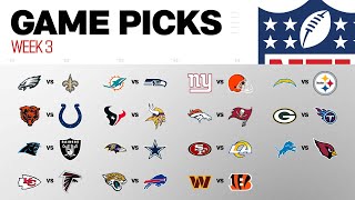 Week 3 Game Picks!