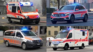 [Lucerne City] Ambulances and Police responding (compilation)