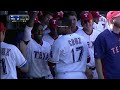 profar breaks tie with solo shot in eighth