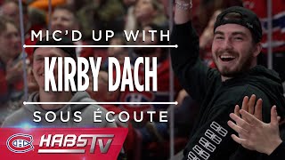 Kirby Dach mic'd up at the 2024 Canadiens Skills Competition