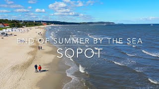 End of summer ☀️ by the sea 🌊 - Sopot by drone