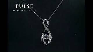 10K White Gold (0.30ct) Dancing Diamond Infinity Pendant