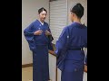 着物 小紋の着方【木下着物研究所】鏡ごし 着付け 着物 shorts