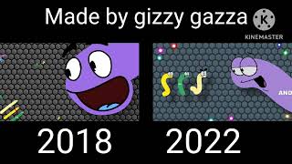 [MOST POPULAR VIDEO!!!] slitherio 3 gizzygazza 3 2018 vs 2022