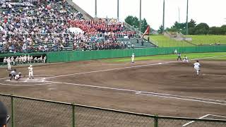 千葉県高校野球 2017秋季大会準決勝 拓大紅陵戦での木更津総合根本投手の投球