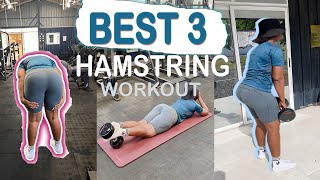 3 KILLER HAMSTRING WORKOUT FOR GROWTH 🔥| STRONG \u0026 TONED | Minimal Equipment.