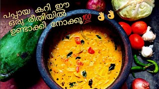 |A Variety Papaya Curry|വളരെ എളുപ്പത്തിൽ നല്ല സ്വാദുള്ള ഒരു പപ്പായ കറി|