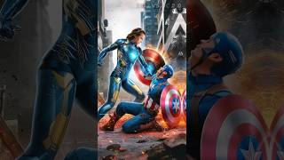 Ironman vs Captain america Fight 💥 Later ironman's daughter takes revenge😱 #marvel #avengers #shorts
