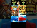 Subway Surfers Vs Temple Run | Full Comparison Video || #shorts