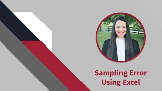 Sampling error using Excel