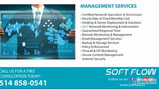 Service informatique Montréal SoftFlow IT Services 24H IT support