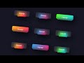 CSS Glassmorphism Button Hover Effects | Glass Effects