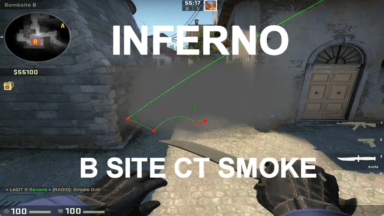 6 Ways To Smoke Inferno B Site CT - YouTube