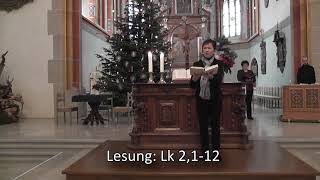 Gottesdienst Heiligabend 24.12.2020 mit Pfarrer Dr. Joachim Kummer