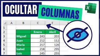 Cómo OCULTAR COLUMNAS en Excel