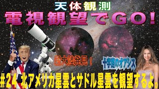 【電視観望でGO！】#24 北アメリカ星雲とサドル星雲を観望するよ。