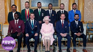 The Queen and Duke of Sussex meet cricket captains ahead of World Cup